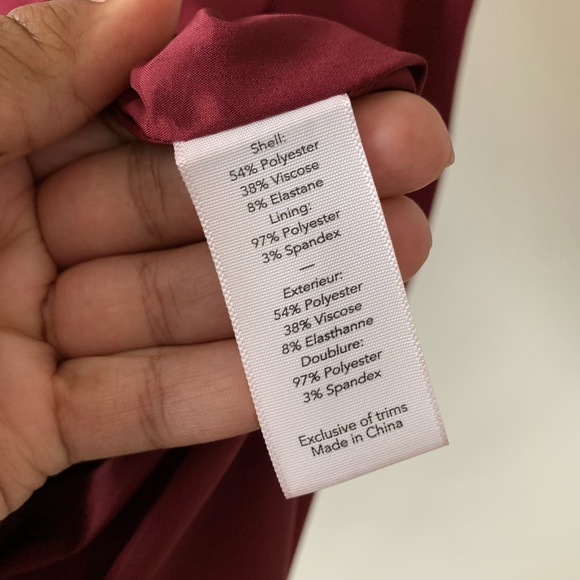 Elizabeth and James Wine Bodycon Braided Dress - Picture 10 of 11